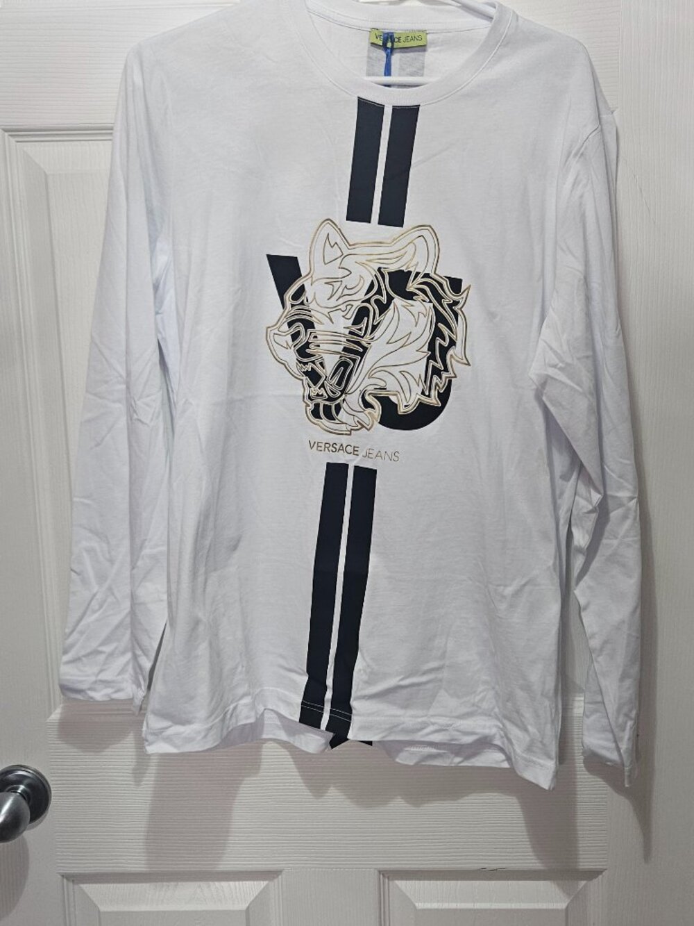 Versace Jeans White Long Sleeve T-Shirt